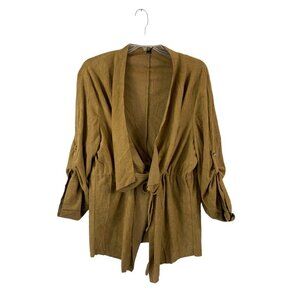 Emery Rose Women's Soft Tan Cardigan